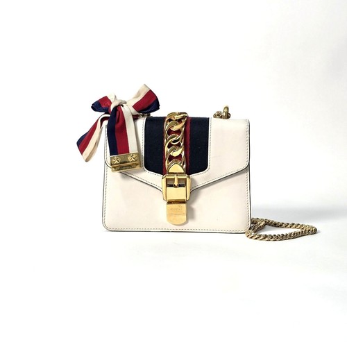 Borsa gucci slyvie off - gucci, white