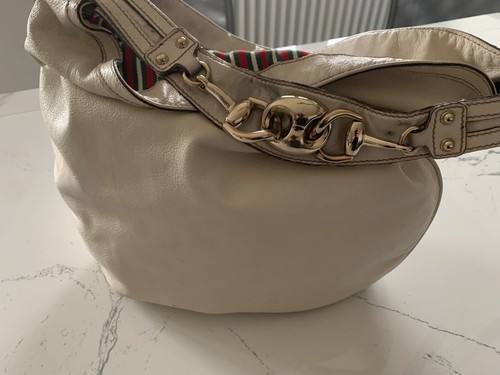 Borsa gucci pelle bianca - gucci,
